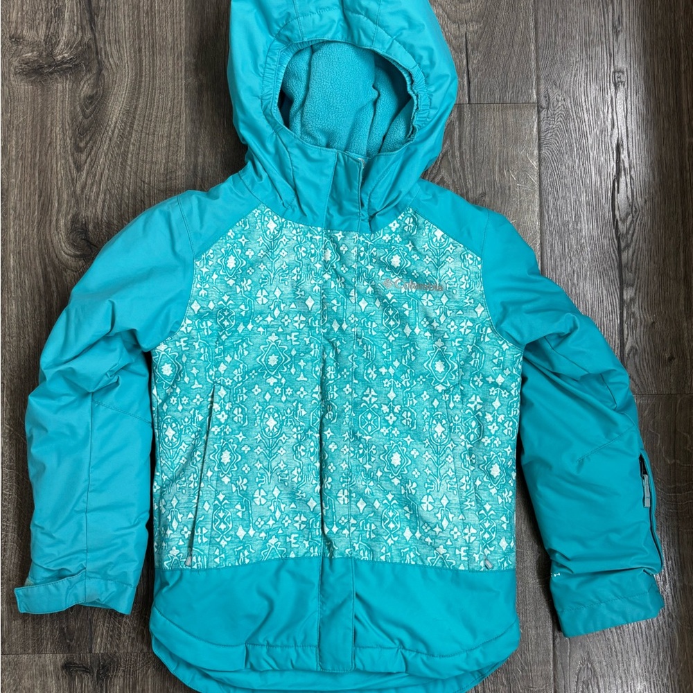 Columbia Turquoise Hooded Jacket
